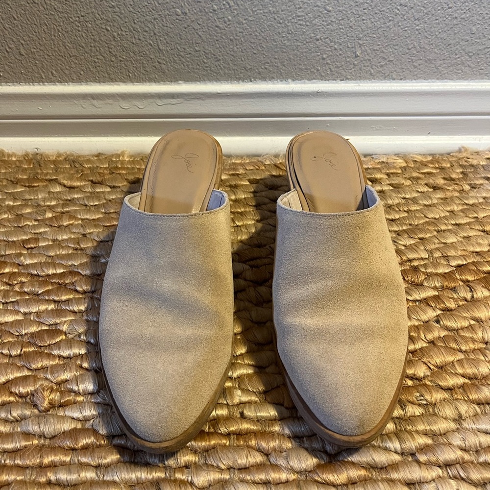 Joie tan suede mules size 38 1/2